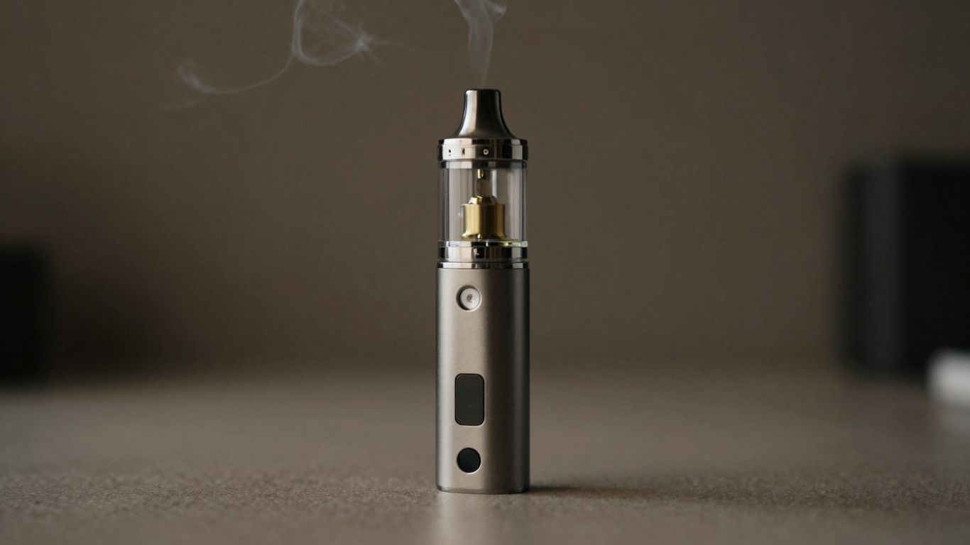 E-Zigarette mit leichtem Dampf