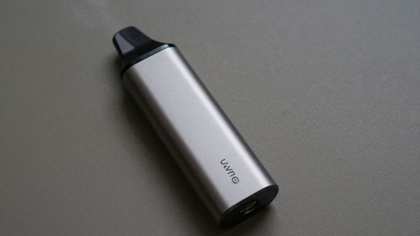 Vape Stift auf neutralem Hintergrund, sicher und modern.