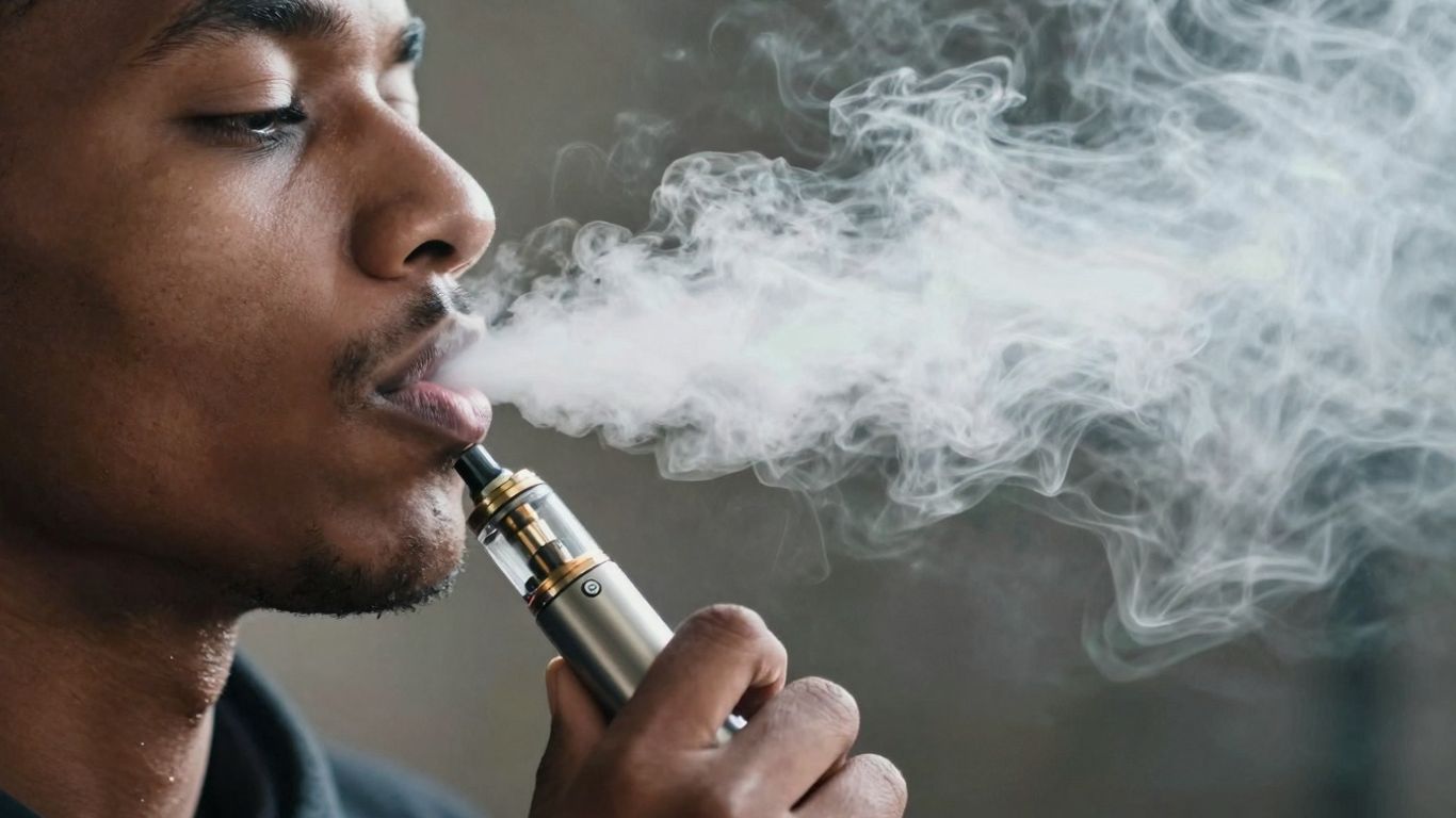 Dampfwolke aus E-Zigarette
