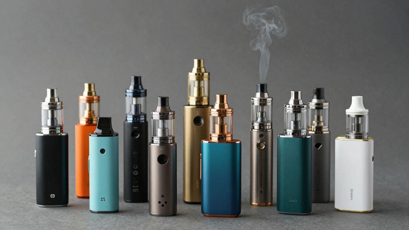 Verschiedene Vape-Geräte im Vergleich