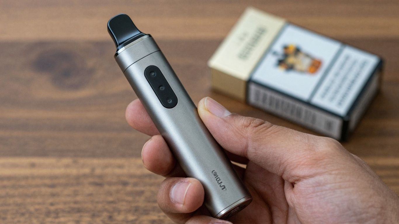 Raucher steigt auf E-Zigarette um